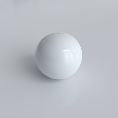Gölge arkaplanındaki beyaz küre