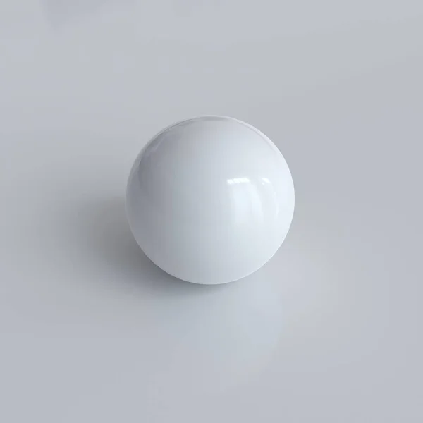 Gölge arkaplanındaki beyaz küre