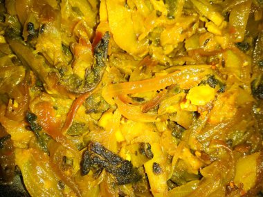 Pişmiş acı kavun, karela Sabzi