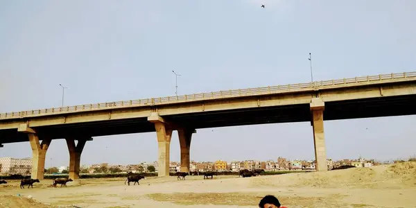 Una Imagen Puente Con Fondo Cielo —  Fotos de Stock