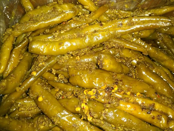 Una Foto Chili Pickle — Foto de Stock