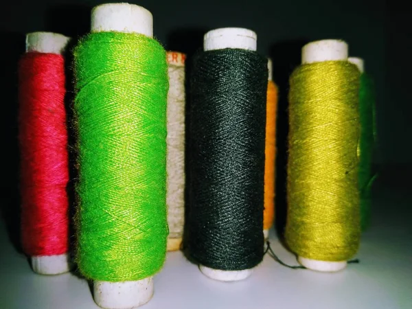 Colourful Roll Threads — Stock Photo, Image