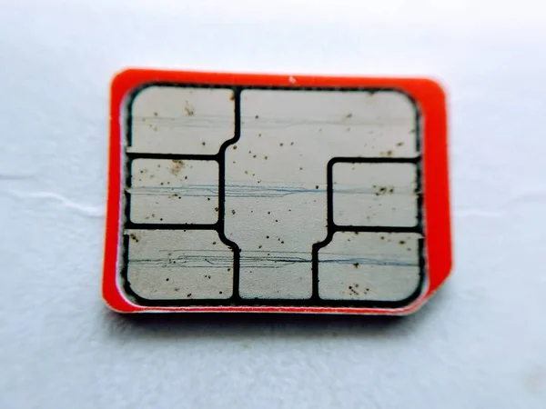 Nano Sim Card White Background — Stock Photo, Image