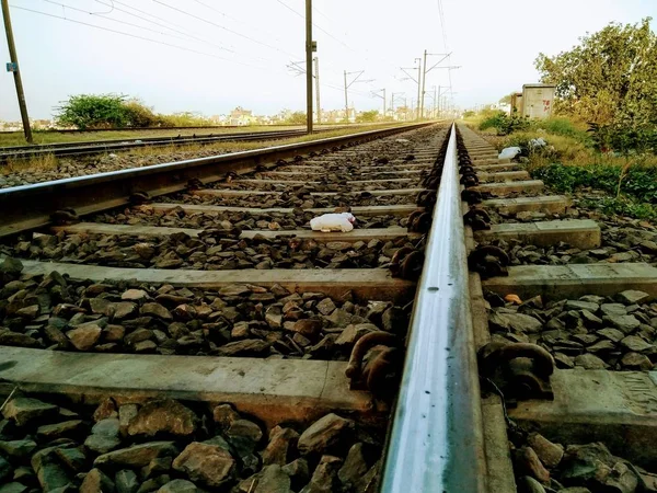 Length Railway Track — Stock Photo, Image