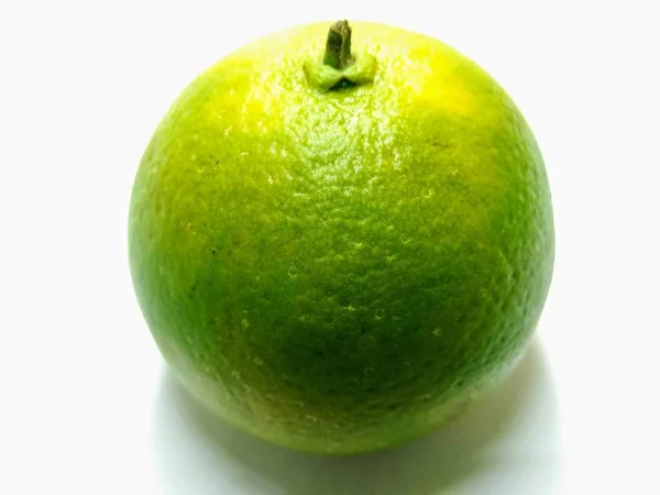 Beyaz Arka Planda Yeşil Turuncu Bir Resim — Stok fotoğraf