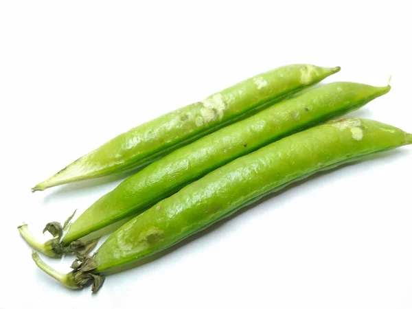 Picture Pea Pods Isolated White Background — Stock Photo, Image