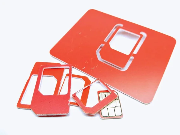 Picture Sim Case Isolated White Background — Stock Photo, Image