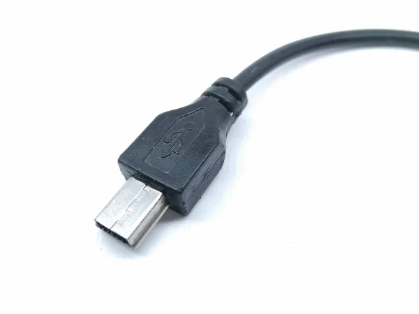 Une Image Câble Usb Isolé Sur Fond Blanc — Photo