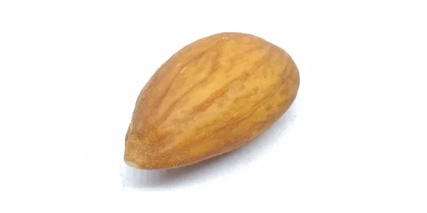 Sebuah Gambar Almond Diisolasi Pada Latar Belakang Putih — Stok Foto