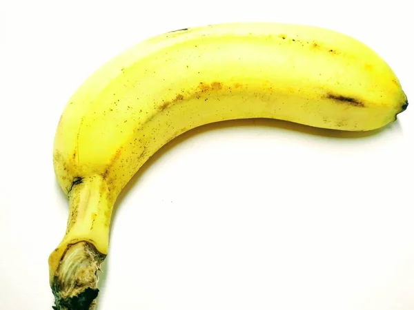 Ein Bild Von Banane Auf Weißem Hintergrund — Stockfoto