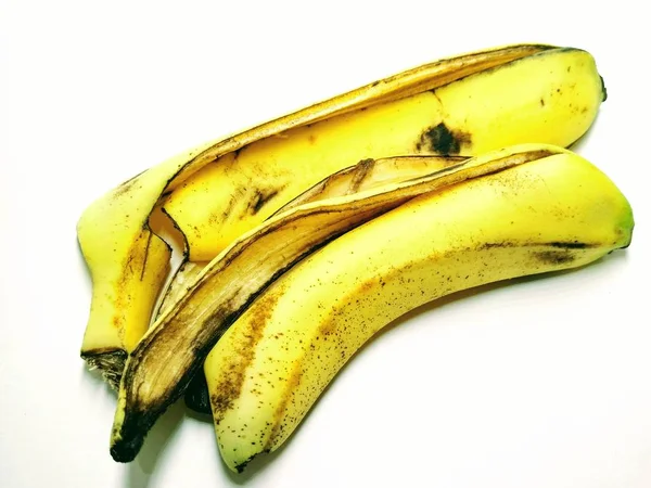 Obraz Skórki Banana Izolowane Białym Tle — Zdjęcie stockowe