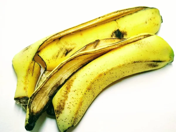 Μια Εικόνα Από Μπανάνες Λευκό Φόντο — Φωτογραφία Αρχείου
