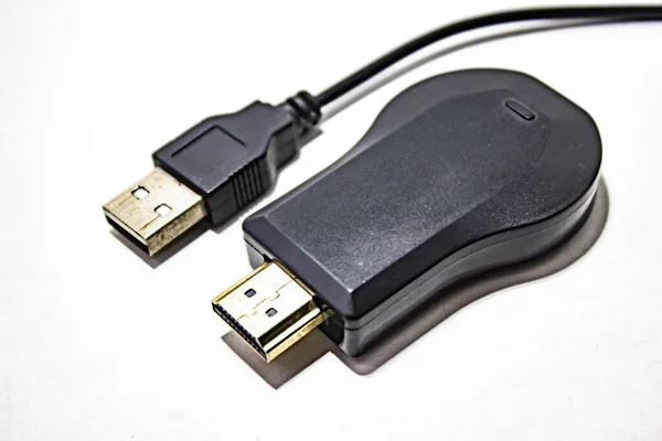 Una Imagen Del Cable Hdmi —  Fotos de Stock