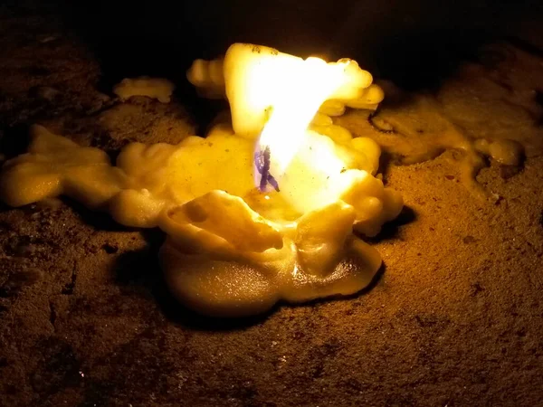 Свечи Зажжены Случаю Deepavali Индуистский Фестиваль Света Выборочным Упором Свечи — стоковое фото