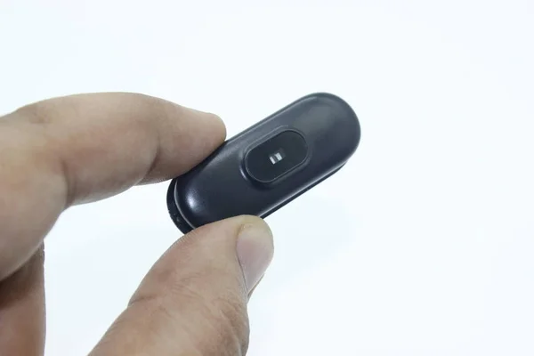 Beyaz arka planda ev güvenliği için kablosuz kamera resmi