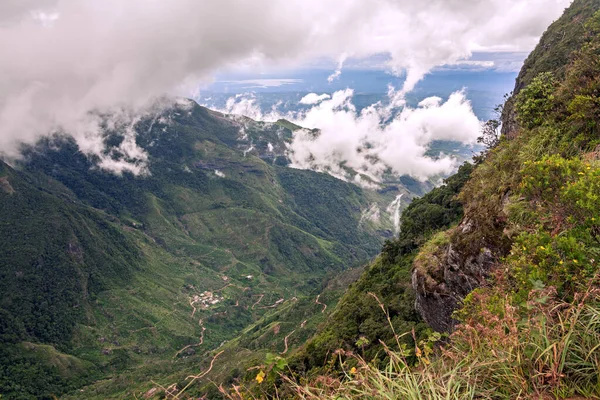 View from the World's End within the Horton Plains National Park in Sri Lanka