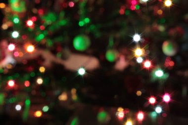 Noel ışıkları ile Noel çam ağacı photgraph