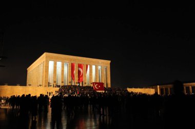 Antkabir gece fotoğrafı Ankara Türkiye