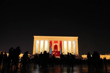 Antkabir gece fotoğrafı Ankara Türkiye
