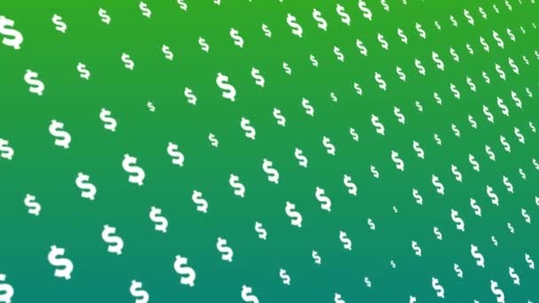 Seamless Loop Background Dollar Icon Perfect Use Your Presentation Textless — Stock Video