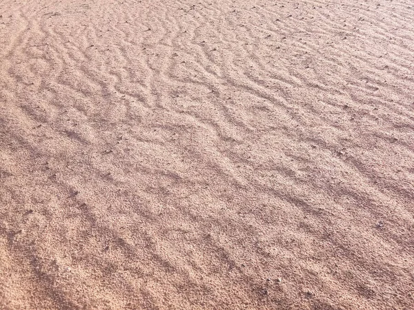 Dry Ground Texture Exotic Wave Characteristics Caused Wind Blowing Top — Stock Photo, Image