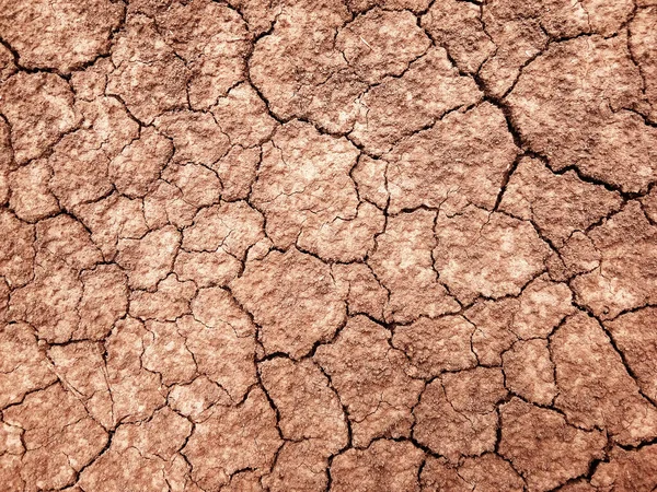 Ground Has Cracks Top View Background Graphic Design Concept Drought — Stock Photo, Image