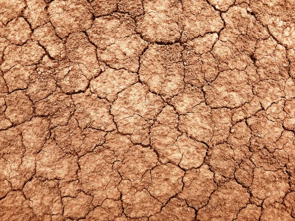 Ground Has Cracks Top View Background Graphic Design Concept Drought — Stock Photo, Image