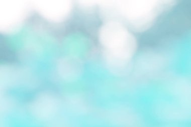 Görüntü tasarımı veya duvar kağıtları için soyut bir şekilde açık mavi bokeh doğa arkaplanı. Poster veya tebrik kartı yazdırma için doğal şablon.