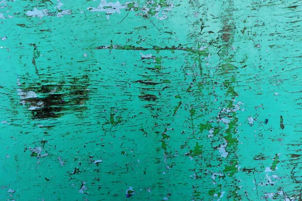 Superfície Madeira Desgastada Áspera Coberta Com Pintura Descascando Velha Closeup — Fotografia de Stock