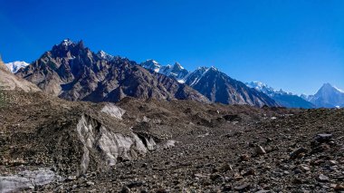 Gasherbrum dağ massif ve Mitre Zirvesi K2 trek, Gilgit Baltistan, Pakistan