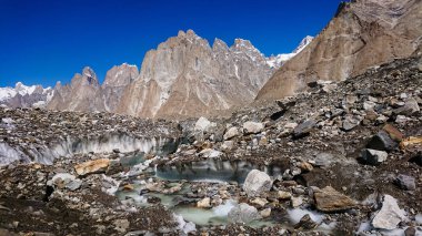 Baltoro buzul karakurum Pakistan ve Trango kuleleri