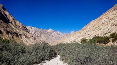 Braldu Nehri Kuzey Pakistan, K2 manzara trekking iz karakurum aralığında, Pakistan karakurum Dağları'nda trekking