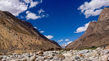 Braldu Nehri Kuzey Pakistan, K2 manzara trekking iz karakurum aralığında, Pakistan karakurum Dağları'nda trekking