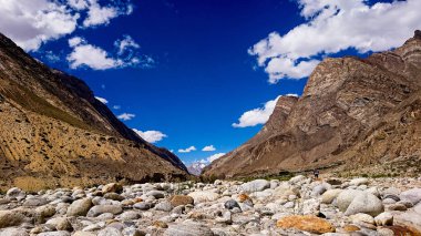 Braldu Nehri Kuzey Pakistan, K2 manzara trekking iz karakurum aralığında, Pakistan karakurum Dağları'nda trekking