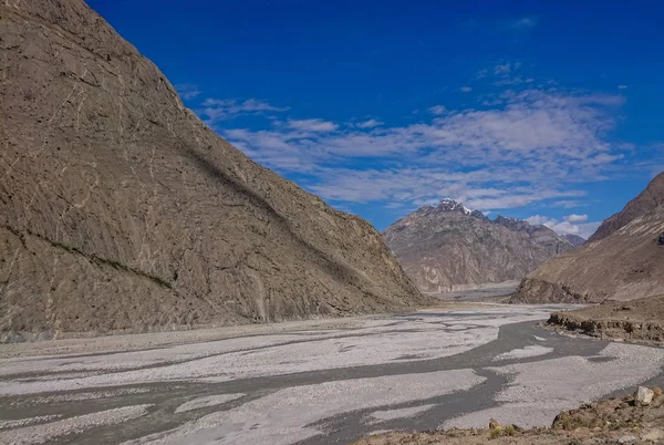 Wandelen Langs Rivier Braldu Karakorum Bergen Noord Pakistan Landschap Van — Stockfoto