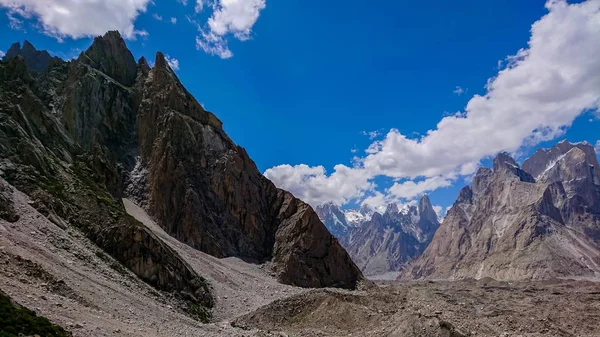 Trango Tornyok Gleccser Baltoro Karakorum Pakisztán — Stock Fotó