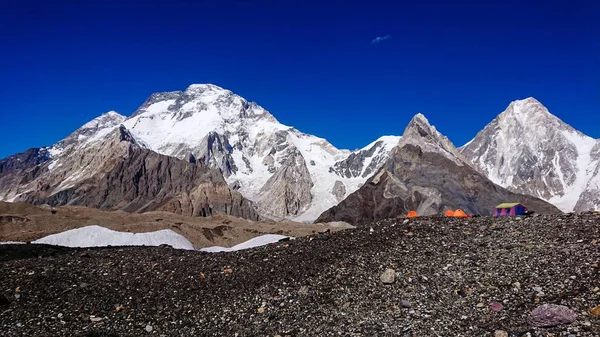 Monte Gasherbrum Maciço Pico Mitre Trek Gilgit Baltistan Paquistão — Fotografia de Stock