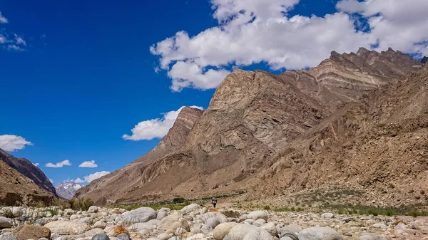 Trekking Braldu River Karakorum Mountains Northern Pakistan Landscape Trekking Trail — Stock Photo, Image