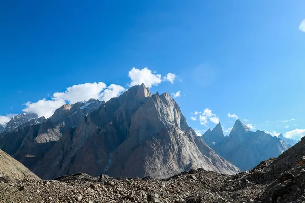 Wielkie Trango Tower Khobutse Obozie Trek Pakistan — Zdjęcie stockowe