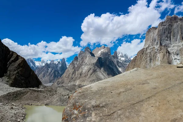 Trango Türme Und Baltoro Gletscher Karakorum Pakistan — Stockfoto