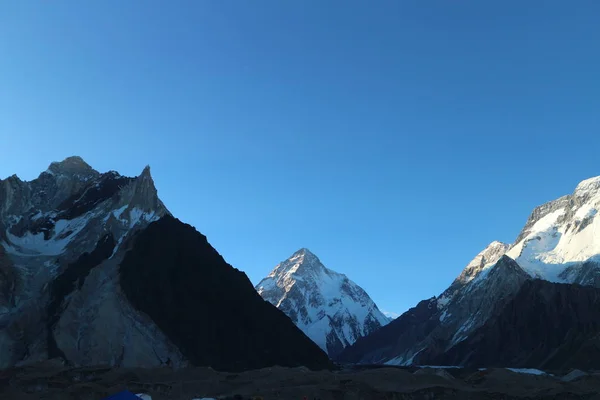 Segunda Montanha Mais Alta Mundo Karakorum Range Paquistão — Fotografia de Stock