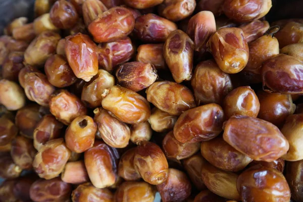 Khalas Date Palm Top View Flat Lay Close View — Stock Photo, Image