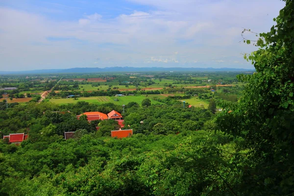 Vista Aérea Floresta Templo Floresta — Fotografia de Stock