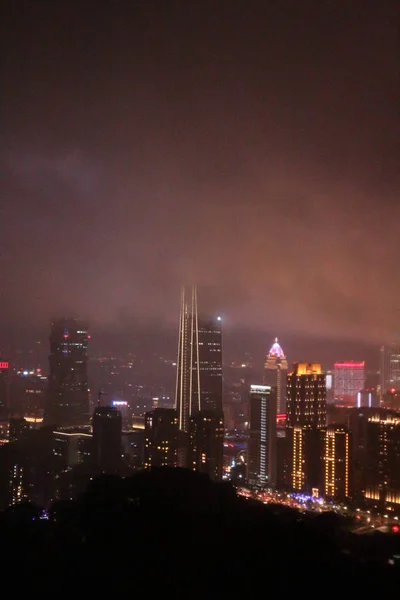 Taipei Ciudad Taiwán Skyline Atardecer Desde Vista Ciudad Taipei Hacer —  Fotos de Stock