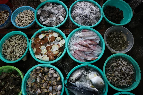 Traditionele Vietnamese Vismarkt Can Gio Chi Minh Vietnam — Stockfoto