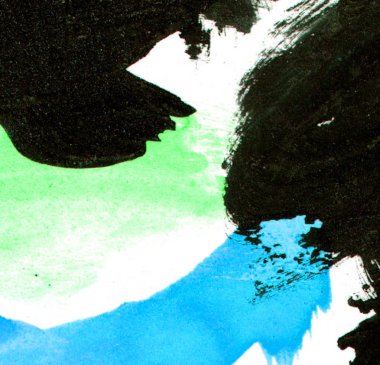 Fırçalanmış Boyalı Soyut Arka Plan. bir pastel renkli güneş ve bulut arka plan