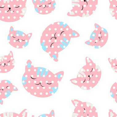 Pembe, mavi, mor neon degrade yıldız, nokta, ısır ile siyah arka plan üzerinde soyut sorunsuz sihirli desen. Romantik tekrarlanan arka plan. Tekstil, kız, moda giysiler, çocuk için mucize duvar kağıdı.