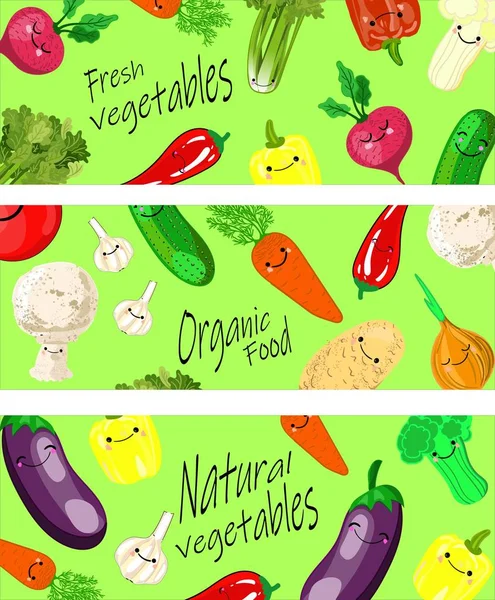 Vetor realista Legumes com logotipo conceito para Organic Shop em fundo preto. Modelo Mock-Up para apresentação do logotipo Vegetal. Vegan Organic Food, Produção de cenoura, tomates e selery . — Vetor de Stock