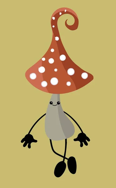 Amanita Pilze gefährlich setzen giftige Jahreszeit giftige Pilze Lebensmittel Illustration.. — Stockvektor