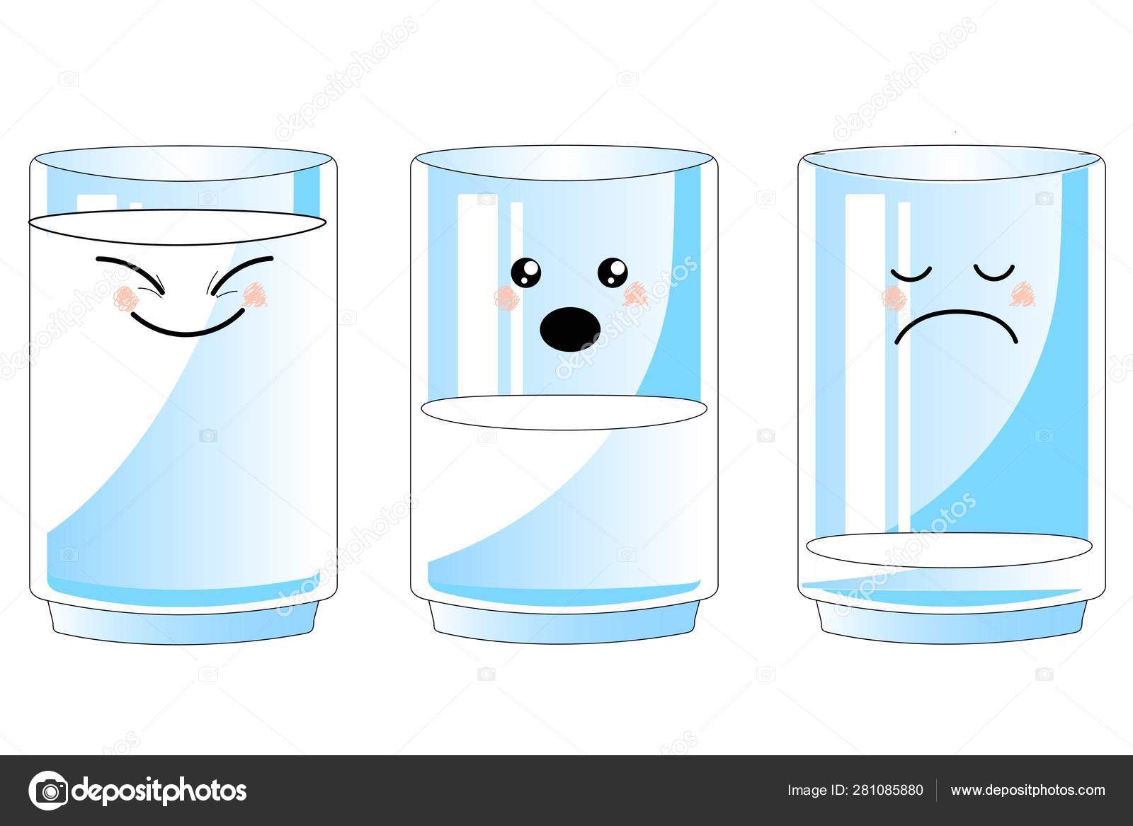 Glass of  more water. graphic design concept of the benefits of drinking  water, reasons to drink water. Stock Vector Image by ©bosonya2 #281085880